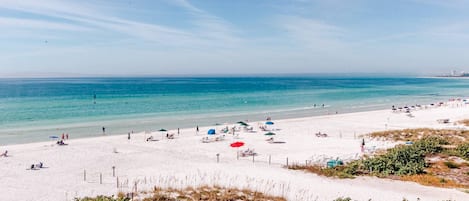 Enjoy looking at the  Gulf of Mexico through many windows of the condo.