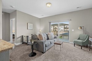 The main living area offers plenty of space for everyone.