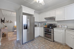 Fully stocked kitchen