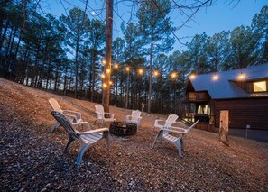 Enjoy s'mores, moonlight, and making memories around the fire pit