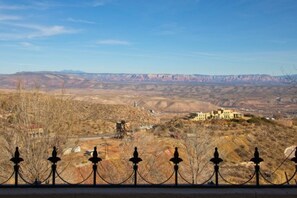 View from the deck and entryway. 