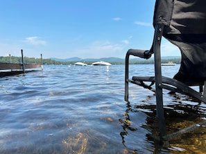 Bring chairs down to the water and relax!