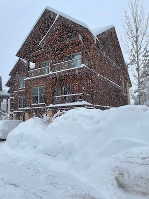 Elk Point 1 is the corner unit and has dramatic views in the front and back