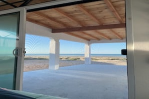 New construction. Wrap around beachfront patios