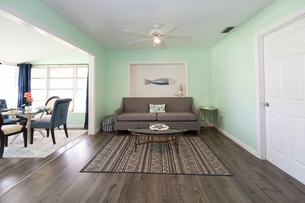 Very stylish and comfortable living room