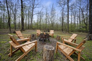 Firepit Area is Perfect for Star Gazing