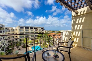 Get amazing views of this breathtaking island right from the balcony.