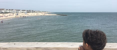 Vue sur la plage ou l’océan