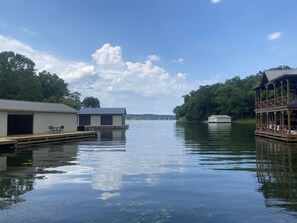 Private Boathouse on deep water cove off Main Channel of Guntersville Lake