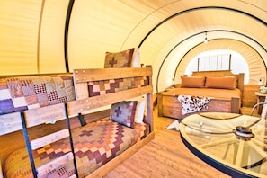 Interior, King with a set of twin bunks