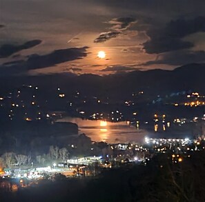 Moon over Lake Chatuge from back porch 