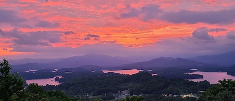 Sunrise from back porch 