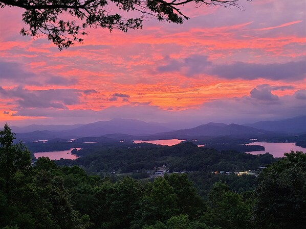 Sunrise from back porch 