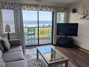 Living room with 55 inch smart TV