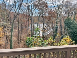 View of the lake from deck