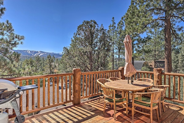 Upper-Level Deck | Access via Living Room | Gas Grill
