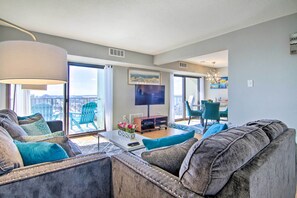 Living Room | Access to Private Balcony | Smart TV