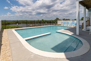 Private Pool with View of Water