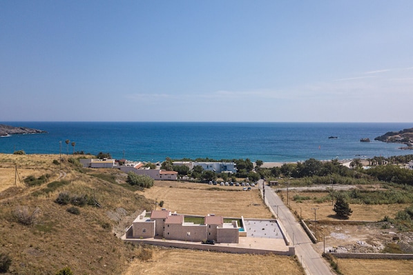 Bird's eye view of Private pool,Walking to beach & taverns,Damnoni,Plakias,Crete