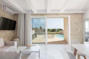 Living area of Private pool,Walking to beach & taverns,Damnoni,Plakias,Crete
