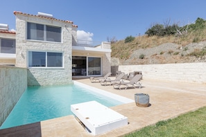 Exterior view & private Swimming pool of Private pool,Walking to beach & taverns,Damnoni,Plakias,Crete