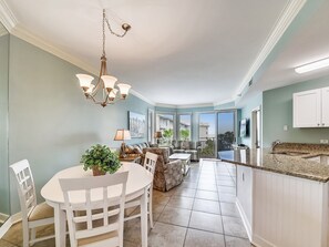 Living Room , Dining Area and Kitchen at 1401 Sea Crest