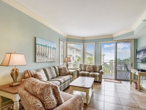 Living Room with at 1401 Sea crest