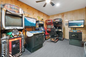 Newly Renovated Arcade and Game Room