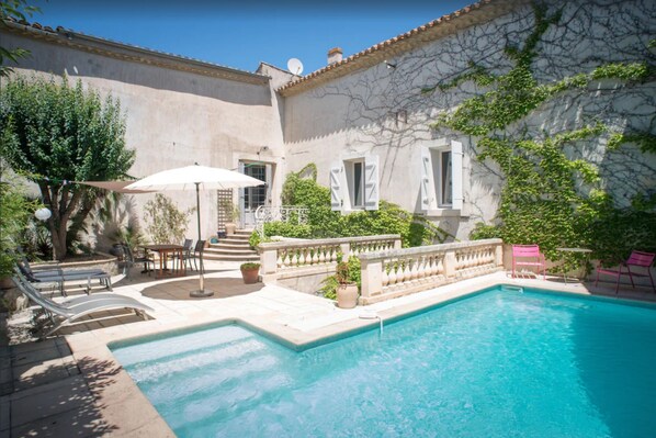 Courtyard with pool