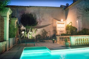 Courtyard in the evening