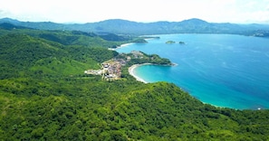 Aerial view of Playa Danta