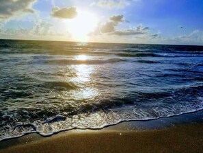 There are beautiful beaches in Fort Lauderdale. Watch the sunset from the beach. 