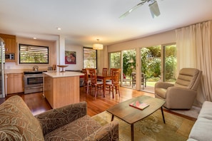 Natural light and garden views