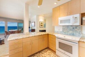 Kitchen with Ocean Views