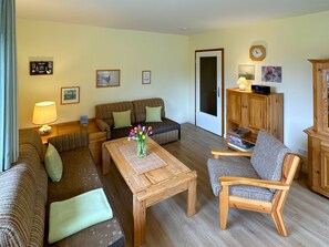 Wohnzimmer der Ferienwohnung Kreft in Wittdün auf Amrum