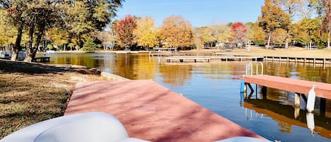 A relaxing time for fishing or tie your boat with your very own dock and slip.