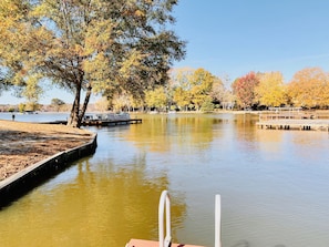 A swim ladder to launch your kayak, take a dip in the water or watch the sunset.