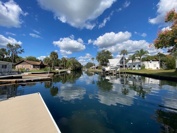 Canal view from the dock