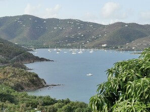 View of Coral Bay from the "breezy deck"
