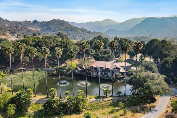 Aerial view of Main Residence