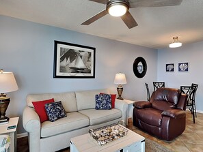 Living Area with Queen Sofa Sleeper