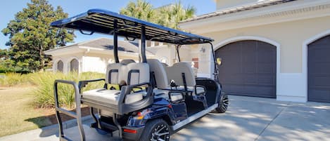 New 6-passenger golf cart