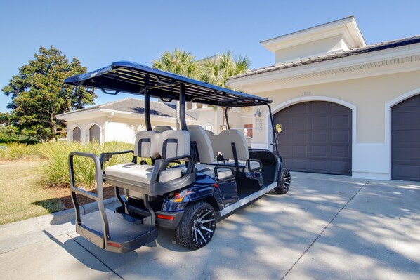 New 6-passenger golf cart