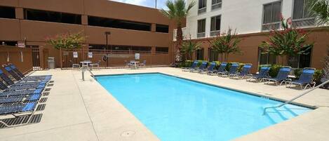 Enjoy sunbathing by the pool