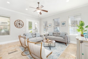 Unwind & relax in the tranquil living room after your day time adventures in Emerald Coast
