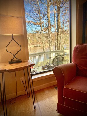 The lake is right outside!
