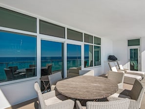 Private Balcony off Living and Dining Areas