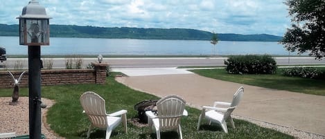 "Dramatic Views"!  You'll see panoramic views of Lake Pepin from every direction