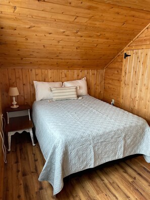 Third bedroom with double bed and twin bed