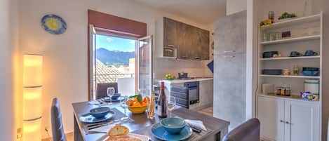 Kitchen and dining area